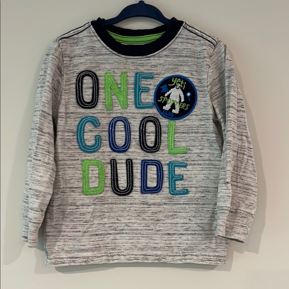 Gymboree Other - GYMBOREE Toddler Boys 2T One Cool Dude Yeti Patch Appliqué Long Sleeve Shirt